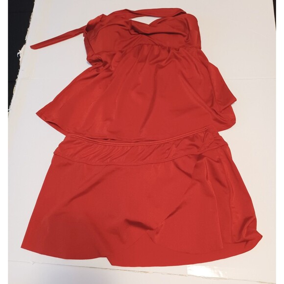 Antonio Melani Dk Orange Women's Estilo 2-pc Swimsuit Size Medium - Picture 2 of 11